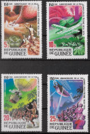 GUINEE - JULES VERNE - N° 635 ET 637 ET PA 137 ET 138 - NEUF** MNH - Ecrivains