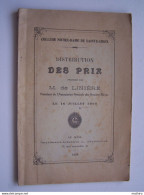 LE MANS - Distribution Des Prix 1929 ,présidée M.de Linière,collège Notre  Dame De Sainte-Croix - Sin Clasificación