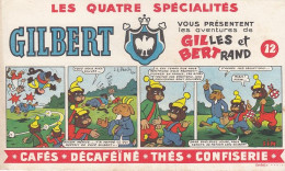 BUVARD & BLOTTER -  Café GILBERT - Les Ventures De Gilles Et Bertrand - N°12 FIN - Jean Louis Pesch - Other & Unclassified