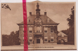 Heemstede - Stadhuis - Orig. Knipsel Coupure Tijdschrift Magazine - 1925 - Non Classés