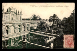 ESPAGNE - SEVILLA - JARDINES DEL ALCAZAR Y GALERIA DE D. PEDRO I - Sevilla (Siviglia)