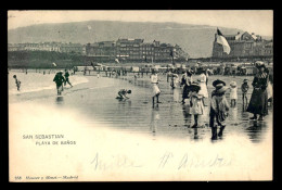 ESPAGNE - SAN SEBASTIAN - PLAYA DE BANOS - HAUSER Y MENET MADRID N°356 - Guipúzcoa (San Sebastián)