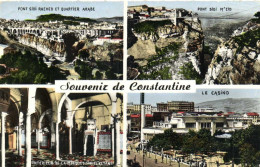 Souvenir De CONSTANTINE 4 Vues  Colorisée RV - Constantine