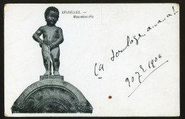 999 - BELGIQUE - BRUXELLES - Manneken-Pis  -  DOS NON DIVISE - Beroemde Personen