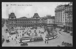 1002 - BELGIQUE - BRUXELLES - Gare Du Nord Et Place Rogler - Autres & Non Classés