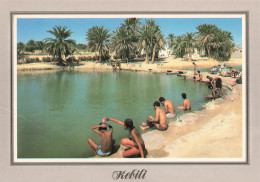 TUNISIE - Kebili - Bain Thermal En Plein Air - Vue Générale - Animé - Carte Postale Ancienne - Tunisie