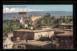 AK Baalbeck, Gesamtansicht Der Akropolis  - Libano