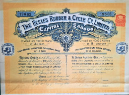 The Eccles Rubber & Cycle C° Limites - 1898 - Industrie