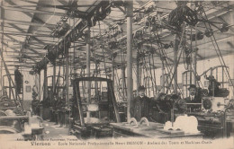 18) VIERZON (CHER) ECOLE NATIONALE PROFESSIONNELLE HENRI BRISSON - ATELIERS DES TOURS ET MACHINES OUTILS - 1916 -2 SCANS - Vierzon