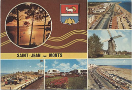 X8915 SAINT JEAN DE MONTS  VENDEE MULTIVUES MOULIN A VENT - Saint Jean De Monts