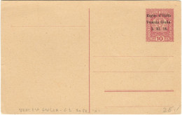 REGNO / VENEZIA GIULIA C1 (1918) CARTOLINA DI AUSTRIA H. 10 SOPRAST. 'Regno D'Italia Venezia Giulia 3. XI. 18.' TIPO 'A' - Venezia Giulia