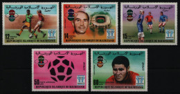 Mauretanien 1977 - Mi-Nr. 584-588 ** - MNH - Fußball / Soccer - Mauritanie (1960-...)