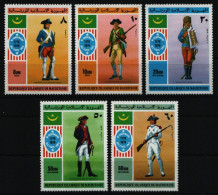 Mauretanien 1976 - Mi-Nr. 528-532 ** - MNH - Uniformen / Uniforms - Mauritanië (1960-...)