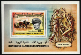 Mauretanien 1977 - Mi-Nr. Block 17 ** - MNH - Nobel-Preisträger - Mauritania (1960-...)