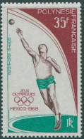 French Polynesia 1968 SG90 35f Olympics Shotput MLH - Otros & Sin Clasificación