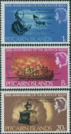 Pitcairn Islands 1967 SG82-84 Admiral Bligh Death Set MNH - Pitcairninsel