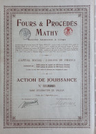 Fours Et Procédés Mathy - Liège - 1922 - Industrial