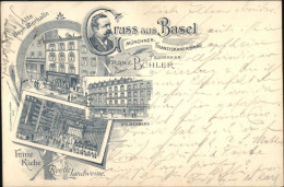 10791148 Basel BS Basel Muenchner Franziskanerbraeu Litho X Basel - Otros & Sin Clasificación