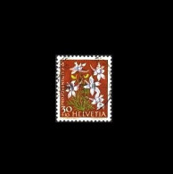 Schweiz / Switzerland: 'Pro Juventute – Rittersporn, 1960' / 'Larkspur – Dauphinelle', Mi. 725; Yv. 671; Zum. J186 Oo - Gebruikt