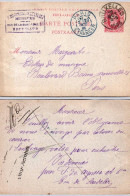 Belgique - Entier Postal - Brief Van Bruxelles 1885 - Brief Van Paris Etranger - Autres & Non Classés