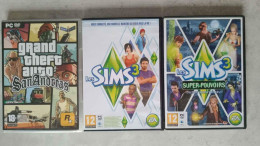 Lot 3 Jeux : Sims 3 Et GTA San Andreas Pour Pc - Jeux PC