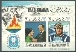 Ras Al Khaimah 1969 Mi Block 75B MNH  (ZS10 RAKbl75B) - Autres