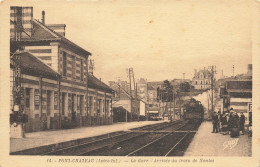 CPA Pont-Château-La Gare-Arrivée Du Train De Nantes-15       L2928 - Pontchâteau
