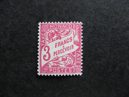 Monaco:  TB Timbre Taxe N° 25. Neuf XX. - Postage Due