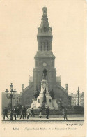 59 - Lille - L'Eglise Saint-Michel Et Le Monument Pasteur - Animée - Précurseur - CPA - Voir Scans Recto-Verso - Lille