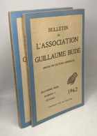 Bulletin De L'association Guillaume Budé (revue De Culture Générale) 4e Série - N°3 Octobre + N°4 Décembre - Non Classés