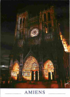 80 - Amiens - La Cathédrale Notre Dame - Les Polychromies - Vue De Nuit - Carte Neuve - CPM - Voir Scans Recto-Verso - Amiens