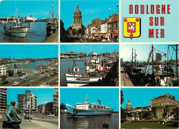 62 - Boulogne Sur Mer - Multivues - Bateaux - Car Ferry P&O Ferries - Blasons - CPM - Carte Neuve - Voir Scans Recto-Ver - Boulogne Sur Mer