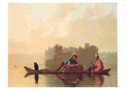 Art - Peinture - Georges Caleb Bingham - Marchands De Fourrures Descendant Le Missouri - CPM - Voir Scans Recto-Verso - Schilderijen