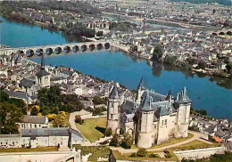 49 - Saumur - Le Château, La Loire Et Le Pont Cessart - Vue Aérienne - CPM - Voir Scans Recto-Verso - Saumur