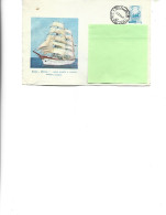 Romania - Post. St.cover Used 1973(1336) - Bricul "Mircea" - Training Ship Of The Romanian Navy - Entiers Postaux