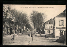 CPA Parthenay, Avenue De La Gare  - Parthenay