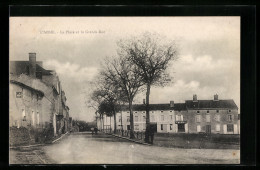 CPA L`Absie, La Place Et La Grande-Rue  - L'Absie