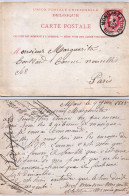 Belgique - Entier Postal - Brief Van Mons (Station) 1885 - - Andere & Zonder Classificatie