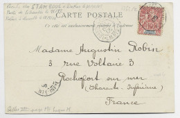 SENEGAL 10C GROUPE  CARTE ST LOUIS MARITIME LOANGO A MARSEILLE  LLN°2  31 DEC 1905 - Maritime Post