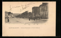 CPA Saint-Maixent, Avenue Gambetta Et Porte Châlons  - Other & Unclassified