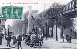 75 -  PARIS  19 -  Metropolitain - Boulevard De La Villette - Distretto: 19