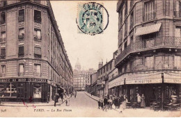 75 - PARIS 18 - La Rue Flocon - Pharmacie Du Nord  - Café "au Grand Comptoir" - Distretto: 18