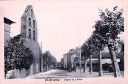 09 - Ariege -  LISSAC  - L église Et La Place - Andere & Zonder Classificatie