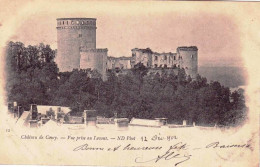 02 - Aisne -  Chateau De COUCY ( Coucy-le-Château-Auffrique ) - Vue Prise Au Levant - Carte Précurseur - Sonstige & Ohne Zuordnung