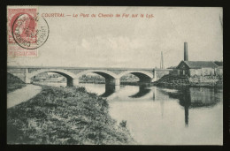 1024 - BELGIQUE - COURTRAI - Le Pont Du Chemin De Fer Sur La Lys - Kortrijk