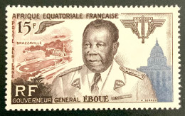 1955 A.E.F. - POSTE AERIENNE - GOUVERNEUR GÉNÉRAL EBOUE- NEUF** - Unused Stamps