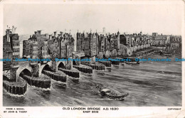 R104355 Old London Bridge. A. D. 1630. East Side. John B. Thorp - Autres & Non Classés