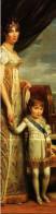 Marque-Pages  -  François Gérard Portrait En Pied De Sa Majesté La Reine De Hollande Et Le Jeune Prince Royal - Bookmarks