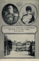 CPA Abschiedsfeier Des Statthalterpaares Graf Und Gräfin Von Wedel, 1914, Portrait - Familias Reales