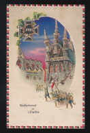 Straßenkampf In Löwen (Leuven) Eisernes Kreuz 1914 Siegerkranz, Ungebraucht - Tegenlichtkaarten, Hold To Light